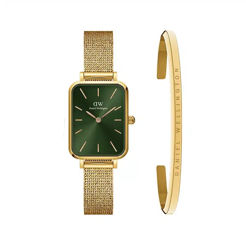 Daniel Wellington Doré le Fond vert