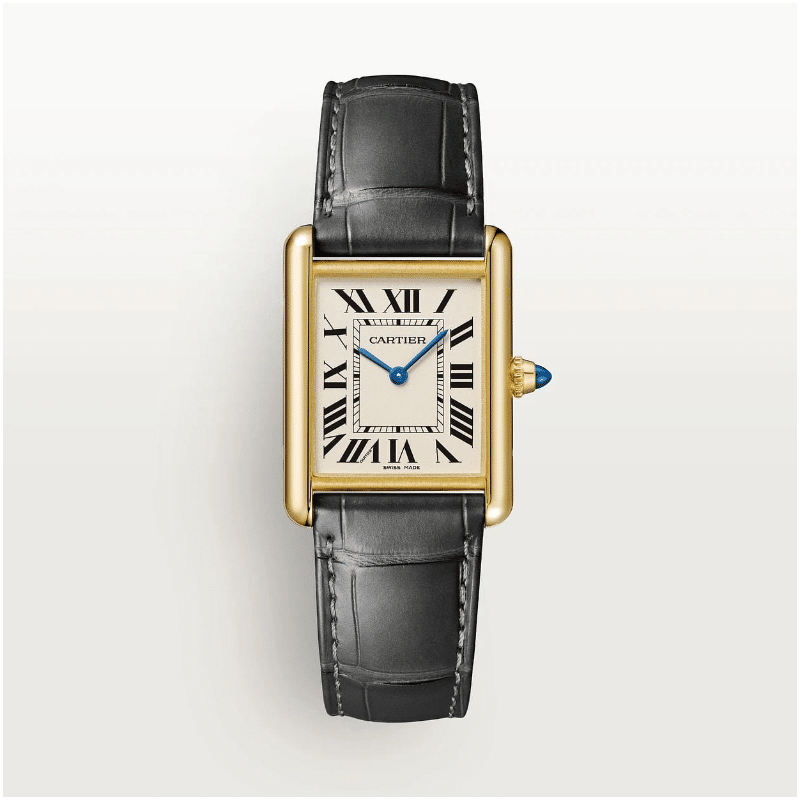 Cartier Tank Louis – Gold ceinture Noir