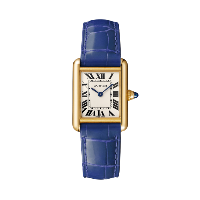 Cartier Tank Louis – Gold ceinture bleue
