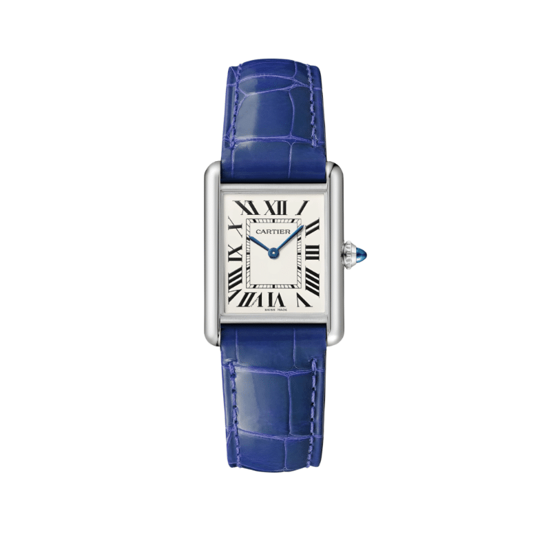 Cartier Tank Must – Silver ceinture bleue